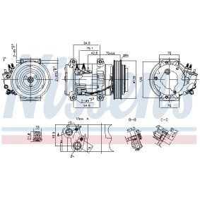 Comprar Compresor, aire acondicionado de NISSENS 891052 a bajo precio de 248,89 €