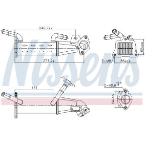 Comprar Enfriador EGR de NISSENS 989451 a bajo precio de 137,01 €