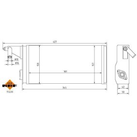 Acquista Scambiatore calore per riscaldamento abitacolo da NRF 53236A a buon mercato per soli 20,12 €
