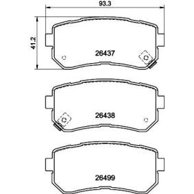Bremsbeläge für HYUNDAI von HELLA