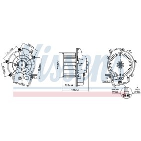 Innenraumgebläse 87606 von NISSENS günstig für 155,75 € online kaufen