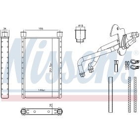 Wärmetauscher, Innenraumheizung 707282 von NISSENS günstig für 60,97 € online kaufen