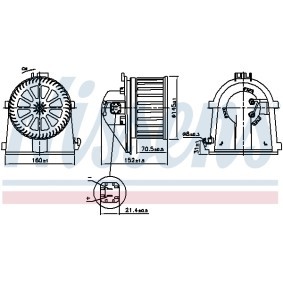Comprar Ventilador habitáculo de NISSENS 87598 a bajo precio de 59,20 €