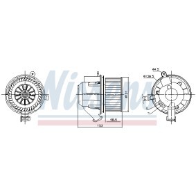 Compre Ventilador de calefacción de NISSENS online para Espace V (JR_) a precios moderados