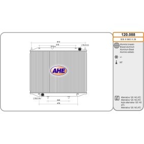 Kühler, Motorkühlung 120.088 von AHE günstig für 200,77 € online kaufen