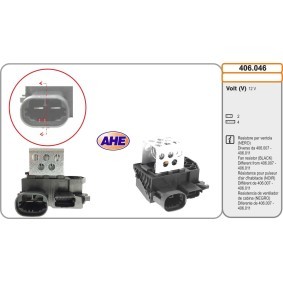 Acquista Resistore addizionale, Elettromotore-Ventola radiatore da AHE 406.046 a buon mercato per soli 29,42 €