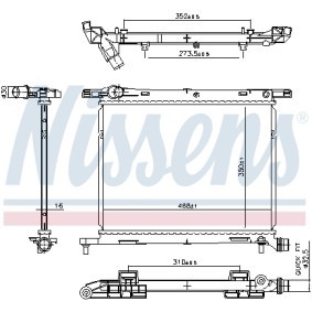 Kühler, Motorkühlung 607029 von NISSENS günstig für 112,51 € online kaufen