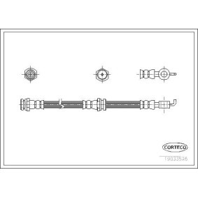 Comprar Latiguillo de freno de CORTECO 19033526 a bajo precio de 27,95 €
