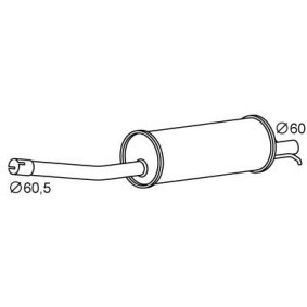 Compre Silenciador de escape de VEGAZ online para Transit Mk7 Furgoneta (V363, FCD, FDD) a precios moderados