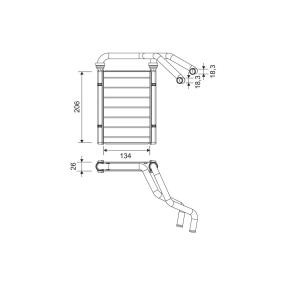 Achetez des Radiateur de chauffage VALEO 811594 à prix pour 89,88 €