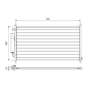 Compre Condensador, ar condicionado da VALEO 822704 a um preço baixo por 128,93 €