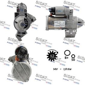 Comprar Motor de arranque de SIDAT S12BH0904 a bajo precio de 217,93 €