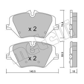 Compre Pastilhas de travão de METELLI online para X2 (U10) a preços moderados