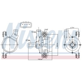Achetez des Pompe à eau de chez NISSENS en ligne pour Prius PHV 3/5 portes (_W52_) à prix modérés