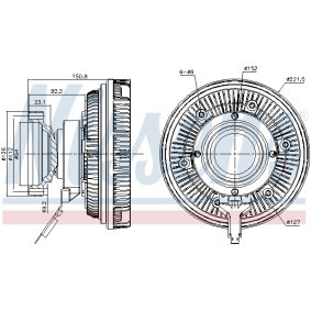 Acquista Frizione ventola da NISSENS 86250 a buon mercato per soli 535,65 €
