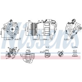 Compre Compressor de ar condicionado de NISSENS online para X2 (U10) a preços moderados