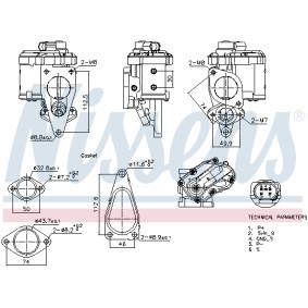 AGR-Ventil 98241 von NISSENS günstig für 156,98 € online kaufen