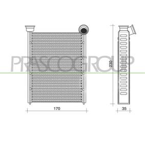 Wärmetauscher, Innenraumheizung RN160H001 von PRASCO günstig für 117,35 € online kaufen