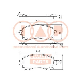 Bremsbeläge 704-15080 von IAP QUALITY PARTS günstig für 87,87 € online kaufen