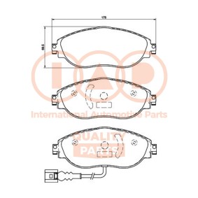 Köp Bromsbelägg av IAP QUALITY PARTS 704-50033P till det låga priset 1864,66 kr