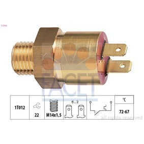 Temperaturschalter, Kühlerlüfter 7.5100 von FACET günstig für 57,59 € online kaufen