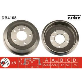Acquista Tamburo freno da TRW DB4108 a buon mercato per soli 40,88 €