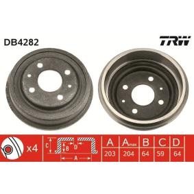 Achetez des Tambour de frein TRW DB4282 à prix pour 55,82 €