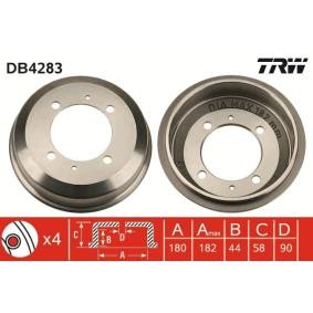 Achetez des Tambour de frein TRW DB4283 à prix pour 85,15 €