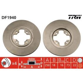 Acquista Dischi freno da TRW online per Bluebird Coupe (910) a prezzi moderati
