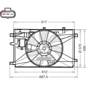 Compre Ventilador de radiador de DENSO online para Corolla XII Berlina (E210) a precios moderados