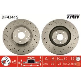 Bremsscheibe für MERCEDES-BENZ von TRW