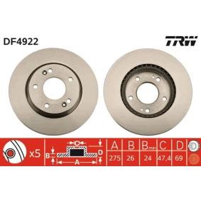Acquista Dischi freno da TRW online per Elantra IV Station Wagon (HD) a prezzi moderati