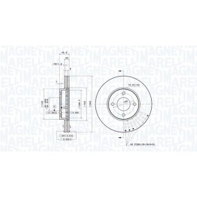 Bremsscheibe 360406180701 von MAGNETI MARELLI günstig für 88,71 € online kaufen