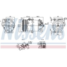 Compre Compresor de aire acondicionado de NISSENS online para ELANTRA Sedán (MD, UD) a precios moderados