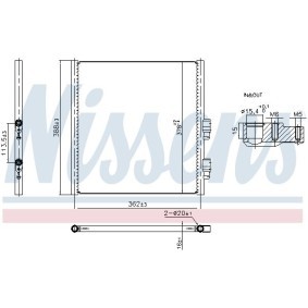 Comprar Condensador, aire acondicionado de NISSENS 941308 a bajo precio de 364,34 €
