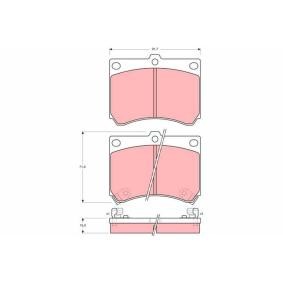 Compre Pastilhas de travão de TRW online para Escort Mk3 Carrinha a preços moderados