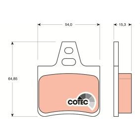 Bremsbeläge GDB1247 von TRW günstig für 20,06 € online kaufen