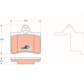 Bremsbeläge GDB1450 von TRW günstig für 29,54 € online kaufen