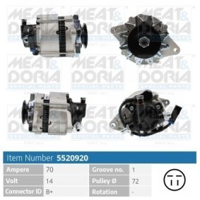 Compre Alternador da MEAT & DORIA 5520920 a um preço baixo por 162,71 €