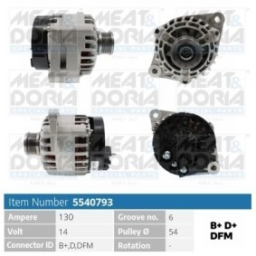 Köp Generator av MEAT & DORIA 5540793 till det låga priset 2774,87 kr