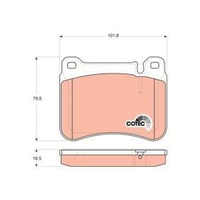 Bremsbeläge GDB1693 von TRW günstig für 47,01 € online kaufen