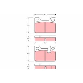 Bremsbeläge GDB247 von TRW günstig für 23,43 € online kaufen