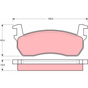 Bremsbeläge GDB303 von TRW günstig für 18,92 € online kaufen