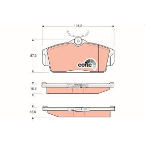 Bremsbeläge GDB3168 von TRW günstig für 27,12 € online kaufen