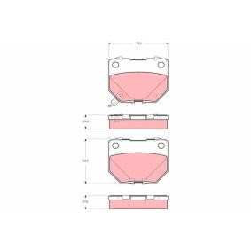 Bremsbeläge GDB3308 von TRW günstig für 36,35 € online kaufen