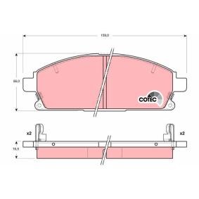 Bremsbeläge GDB3312 von TRW günstig für 44,03 € online kaufen