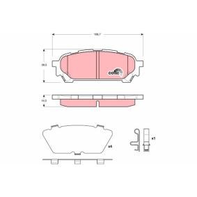 Bremsbeläge GDB3395 von TRW günstig für 36,37 € online kaufen