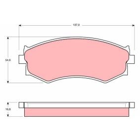 Bremsbeläge GDB765 von TRW günstig für 30,85 € online kaufen