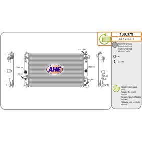Compre Radiador de AHE online para YARIS (_P21_, _PA1_, _PH1_) a preços moderados