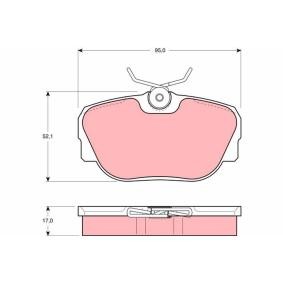 Bremsbeläge GDB850 von TRW günstig für 34,67 € online kaufen